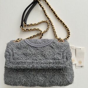 Tory Burch Fleming Soft Boucle shoulder bag